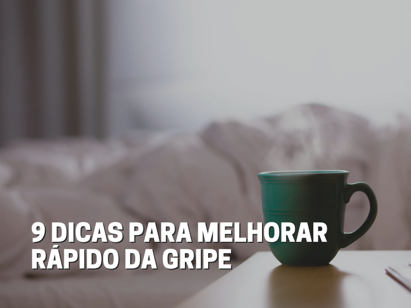Comer bem e beber água são ótimas dicas para melhorar da gripe